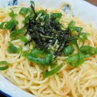 辛子明太子スパゲッティ　（我が家の味）